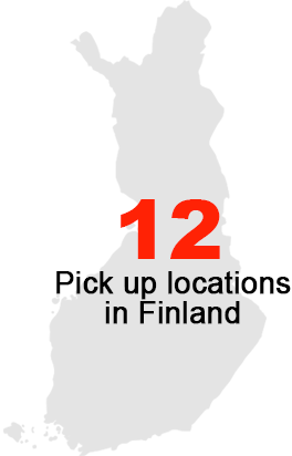12 Pickup Locations in Finland