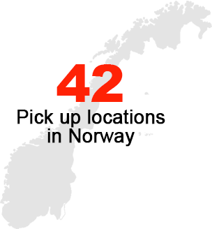 42 Pickup Locations in Norway