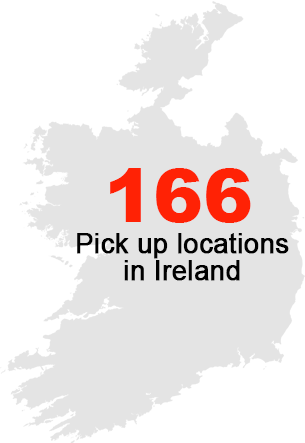 166 Pickup Locations in Ireland