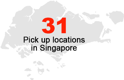 31 Pickup Locations in Singapore